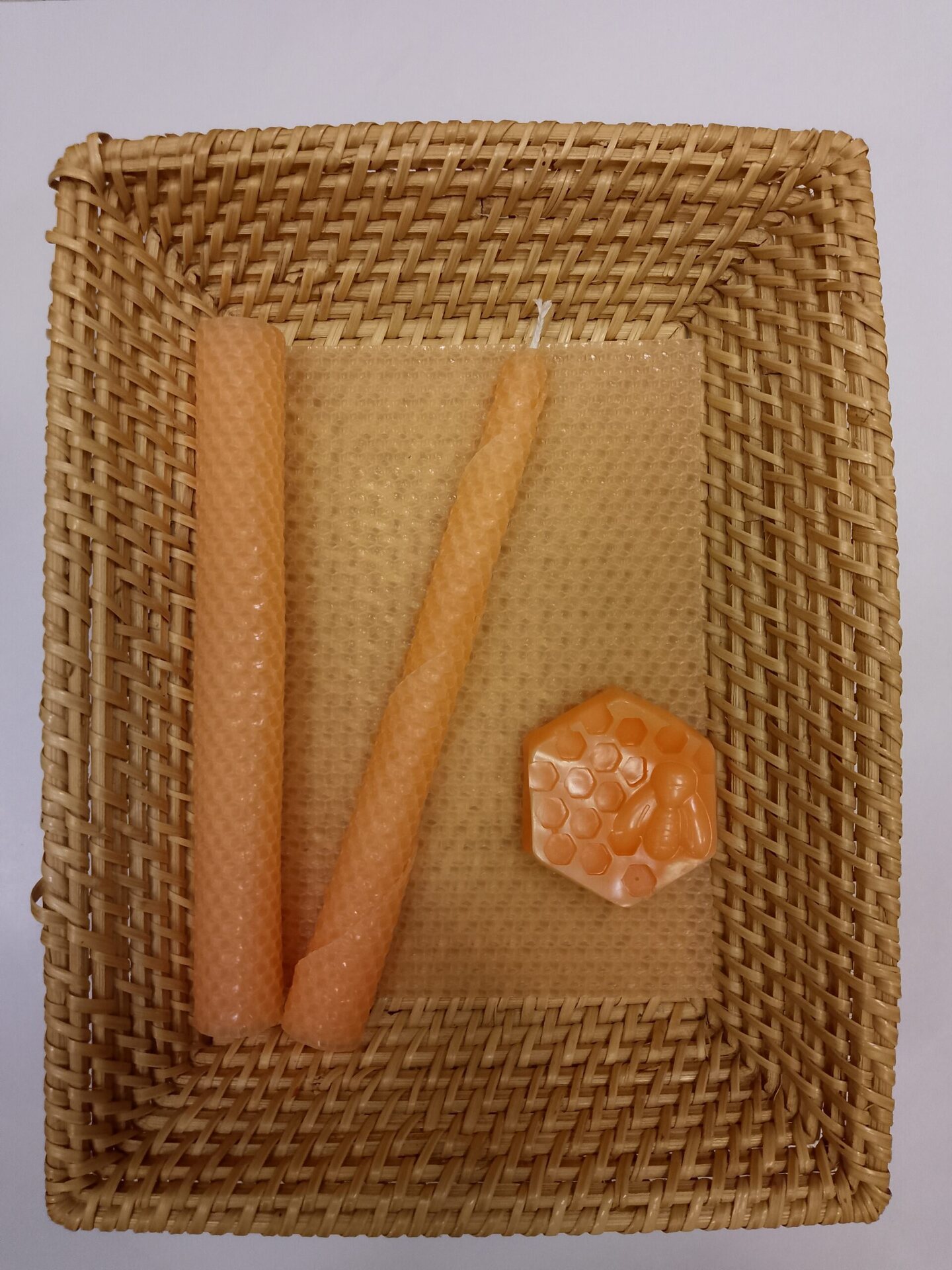 Mehiläisvahalevy 22x38 cm Persikka