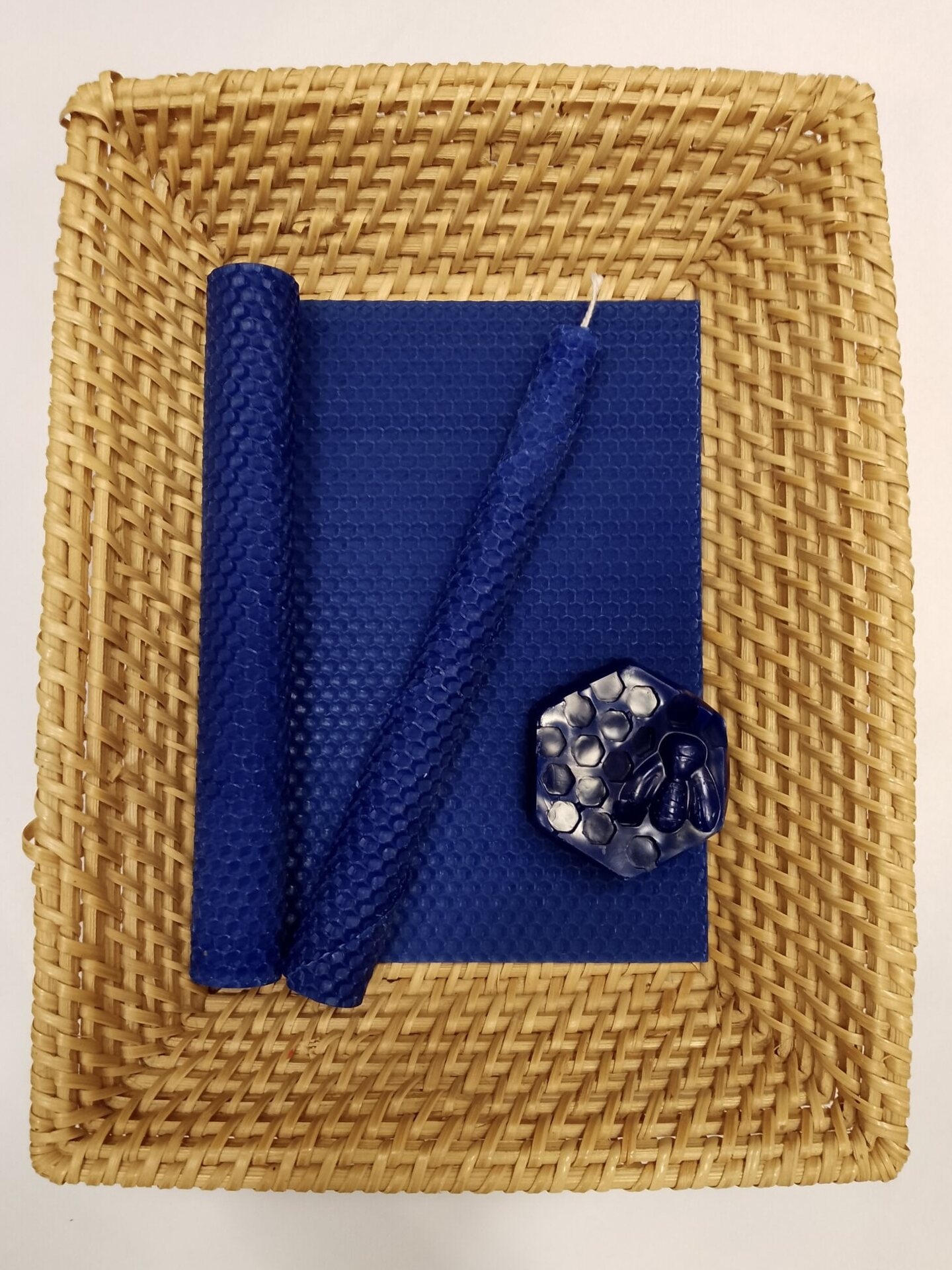 Mehiläisvahalevy 22x38 cm Sininen