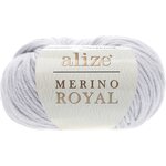 Alize Merino Royal 362 vaaleanharmaa