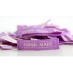 Kangasmerkki HAND MADE 10 kpl Lila