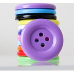 Muovinappi 35 mm 5 kpl Violetti