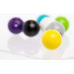 Värikäs puuhelmi 14 mm 20kpl Sitruunan keltainen