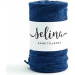 Lankava Selina-samettilanka 200 m rulla 17 tummansininen