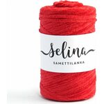 Lankava Selina-samettilanka 200 m rulla 7 punainen