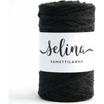 Lankava Selina-samettilanka 200 m rulla 2 musta