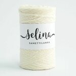 Lankava Selina-samettilanka 200 m rulla 1 valkaisematon