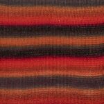 DROPS Delight Punainen/oranssi/harmaa print 13