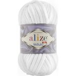 Alize Velluto 55 valkoinen