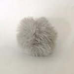 Tekoturkistupsu 6 cm 34 vaaleanharmaa