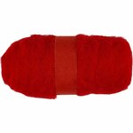Karstattu villa 100g Punainen (451760)