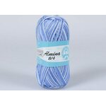 Madame Tricote Almina puuvillalanka 5355 sininen raidallinen