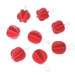 Lovi MINIPALLOT 1,7CM, 8KPL Punainen