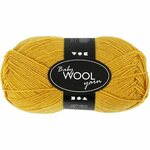 Wool Baby merinovillalanka 41349 tummankeltainen