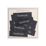Handmade kangasmerkki 50x15 mm Harmaa 16149