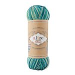 Alize Superwash Artisan -sukkalanka 9001 kirjava Blågrön