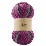 Alize Wooltime -sukkalanka 11018 kirjava Fuchsia