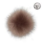 Tekoturkistupsu 11 cm nappikiinnityksellä 17255 Brun clair
