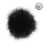 Tekoturkistupsu 11 cm nappikiinnityksellä 17251 noir