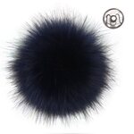 Tekoturkistupsu 11 cm nappikiinnityksellä 17254 Bleu foncé