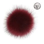 Tekoturkistupsu 11 cm nappikiinnityksellä 17257 bordeaux
