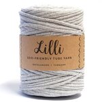 Lankava Lilli-ontelokude kimalteella 16H Vaaleanharmaa+hopea