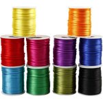 Satiininyöri 2 mm 10 pc Värikäs (51551)