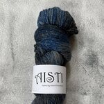 Hand Finnished Aisti ohut sukka 100 g / 400 Paillettes Mustikkalakritsi