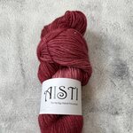 Hand Finnished Aisti ohut sukka 100 g / 400 Paillettes Punaherukka
