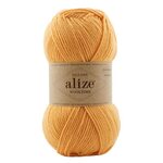 Alize Wooltime -sukkalanka 281 tumma aprikoosin keltainen