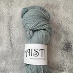 Hand Finnished Aisti ohut sukka 100 g / 400 Paillettes Jää