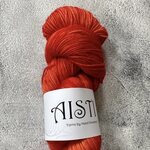 Hand Finnished Aisti ohut sukka 100 g / 400 Funkeln Veriappelsiini