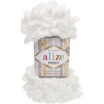 Alize Puffy 55 Valkoinen