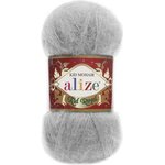 Alize Kid Royal mohair 224 Vaaleanharmaa