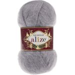 Alize Kid Royal mohair 52 Harmaa