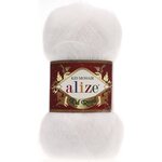 Alize Kid Royal mohair 55 valkoinen