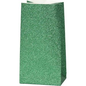 Kimaltava paperipussi 8 kpl 17x6x9 cm, vihreä 23138
