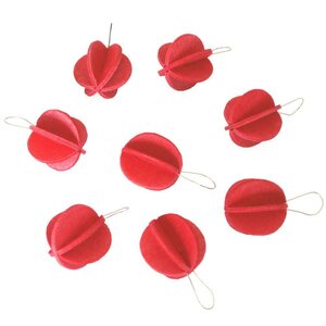 Lovi MINIPALLOT 1,7CM, 8KPL, Punainen