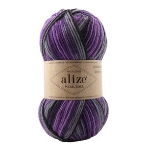 Alize Wooltime -sukkalanka, 11013 kirjava violett(poistuva)