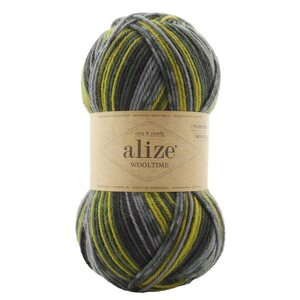 Alize Wooltime -sukkalanka, 11019 kirjava lime (poistuva)