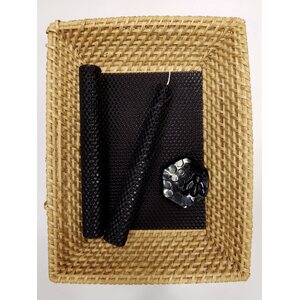 Mehiläisvahalevy 22x38 cm, Musta