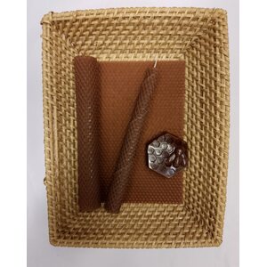 Mehiläisvahalevy 22x38 cm, Suklaa