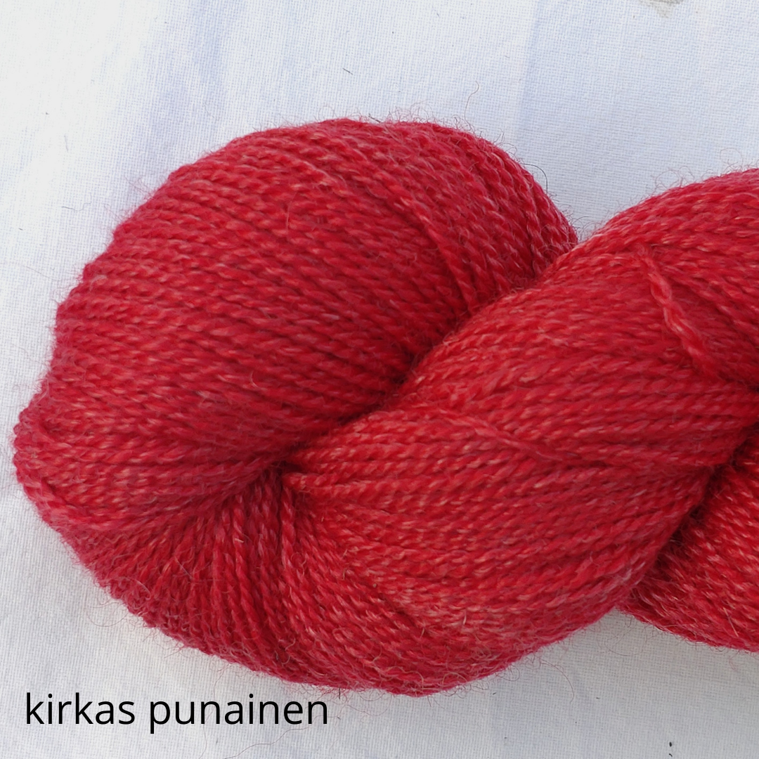 Vuonue Wilhelmi kampalanka, värjätty Kirkas punainen