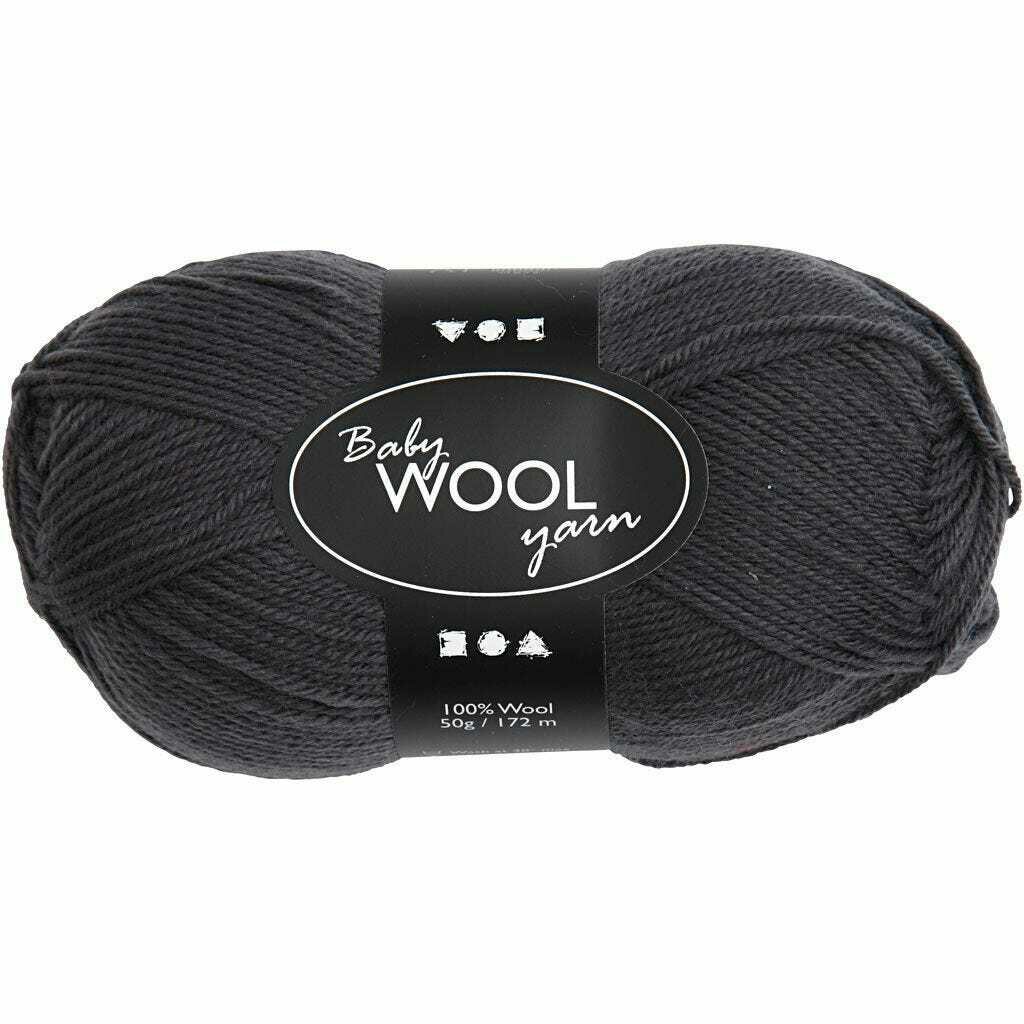 Wool Baby merinovillalanka 41331 tummanharmaa