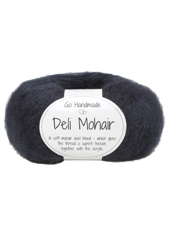 Deli Mohair 18191 Mörkgrå