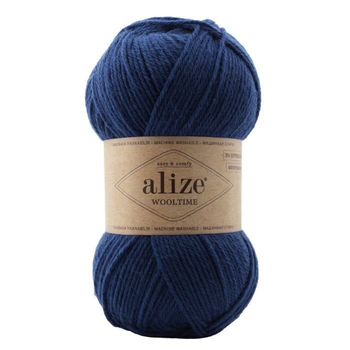 Alize Wooltime -sukkalanka 846 laivaston blue