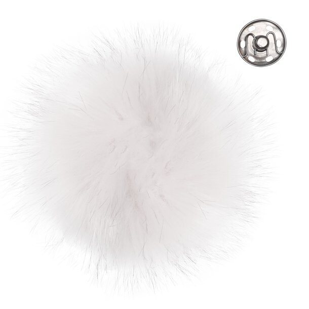 Tekoturkistupsu 11 cm nappikiinnityksellä 17252 weiß