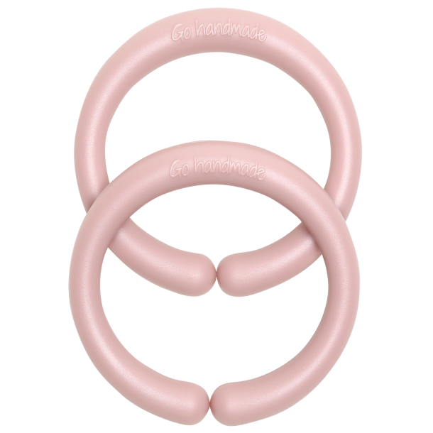 Vaunukoristerengas 60 mm 2 kpl Vanha Roosa