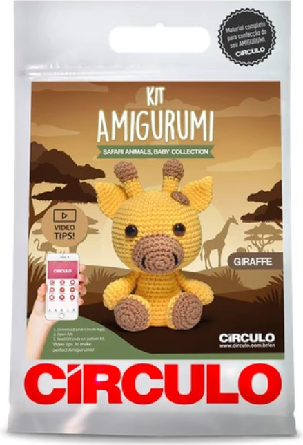 Circulo Safarieläimet- amigurumipakkaus Kirahvi