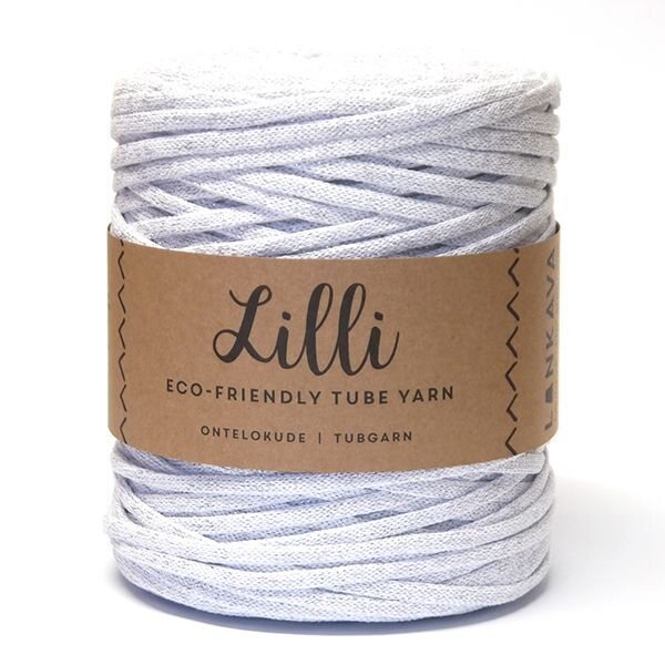 Lankava Lilli-ontelokude kimalteella 01H Valkoinen+hopea