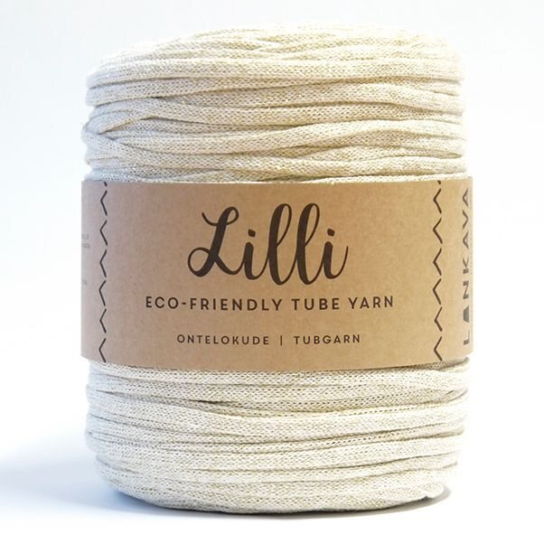 Lankava Lilli-ontelokude kimalteella 02K Luonnonvalkoinen+kulta